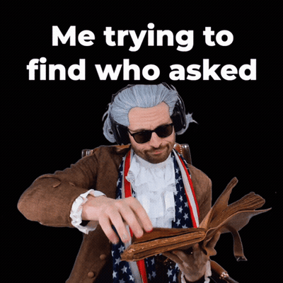Man Holding Book Saying Me Trying To Find Who Asked GIF