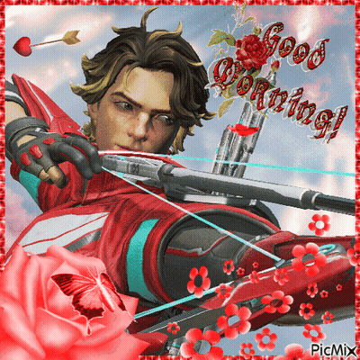 Man Holding Bow And Arrow Good Morning GIF