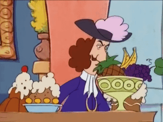 Man Holding Bowl Of Fruit GIF