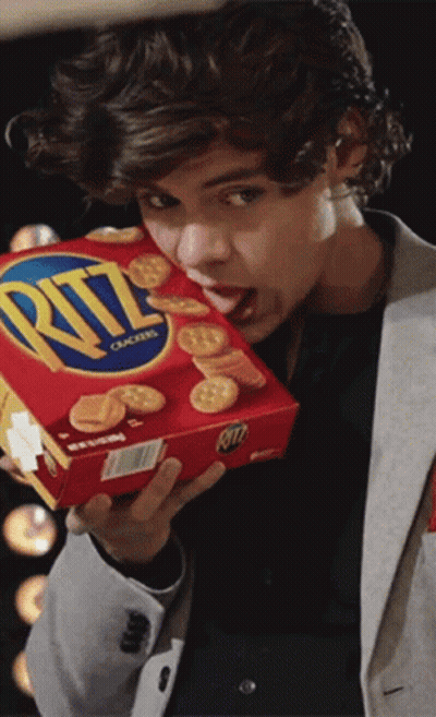 Man Holding Box Of Ritz Crackers GIF