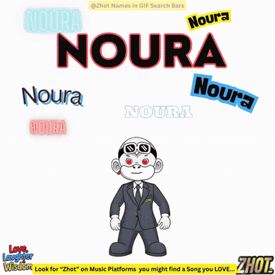 Man Holding Broken Heart With Noura And Other Names GIF