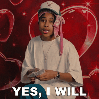 Man Holding Bunch Of Money Saying Yes I Will GIF