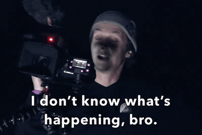 Man Holding Camera Saying I Don't Know What's Happening Bro GIF