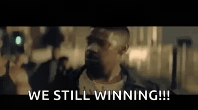 Man Holding Camera Saying We Still Winning GIF