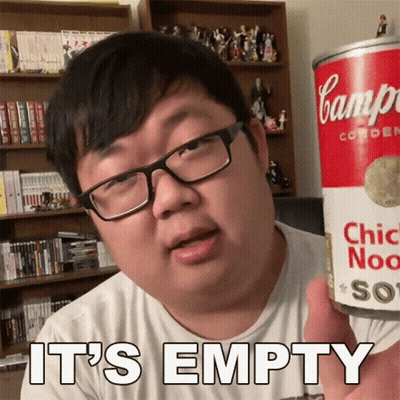 Man Holding Campbell's Chicken Noodle Soup GIF