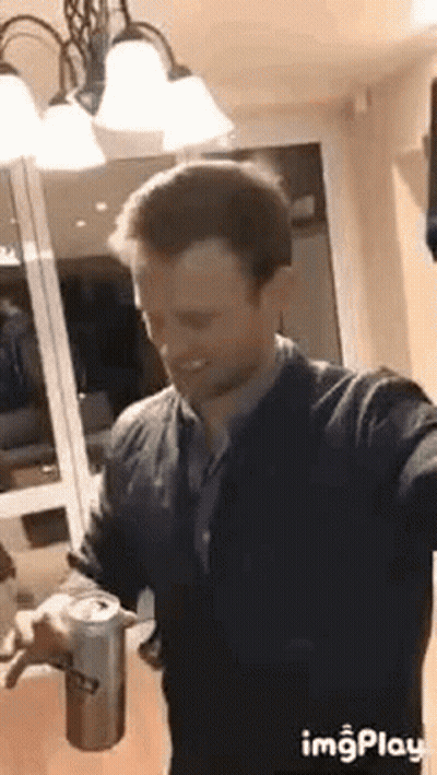 Man Holding Can Of Soda GIF