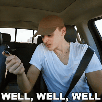Man Holding Car Key With Well Well Well GIF