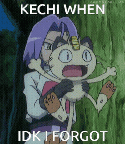 Man Holding Cat Saying Kechi When Idk I Forgot GIF