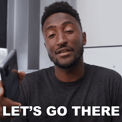 Man Holding Cell Phone Lets Go There GIF