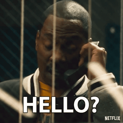 Man Holding Cell Phone Saying Hello GIF