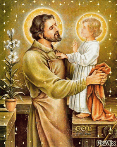 Man Holding Child With God Sign GIF