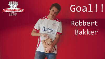 Man Holding Cookies Saying Goal Robbert Baker GIF