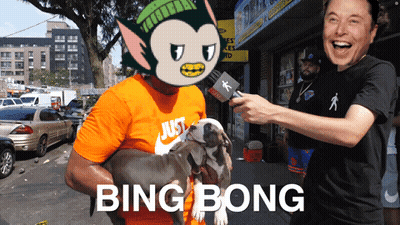 Man Holding Dog With Bing Bong GIF