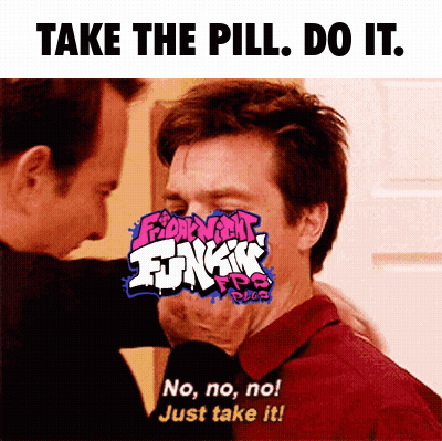 Man Holding Face Saying Take The Pill Do It GIF