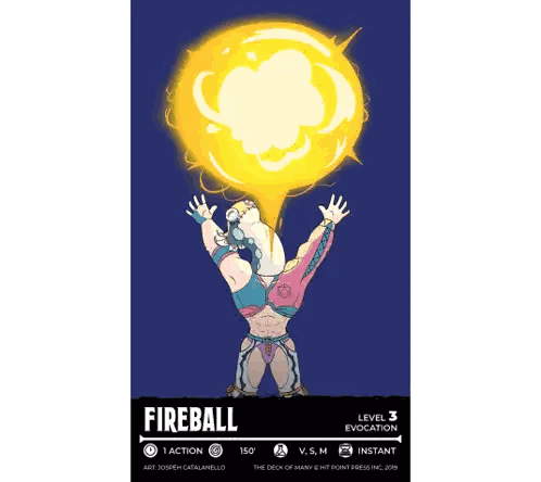 Man Holding Fireball Sticker