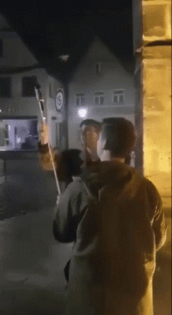 Man Holding Fireworks Firecracker Rocket GIF