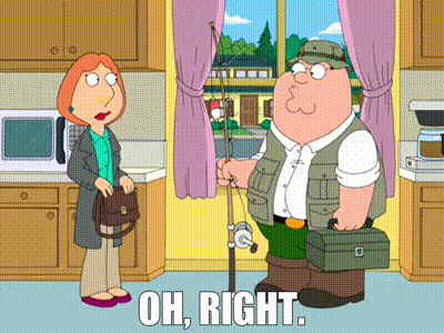 Man Holding Fishing Rod Saying Oh GIF
