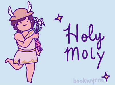 Man Holding Flowers Holy Moly GIF