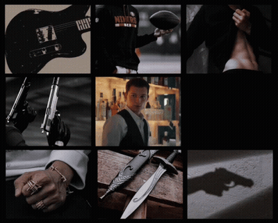 Man Holding Football Guitar Gun And Dagger GIF