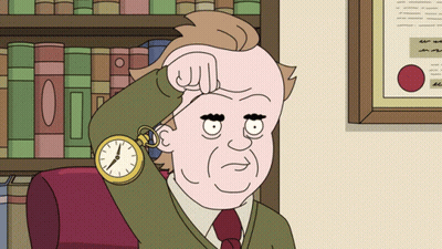Man Holding Forehead With Pocket Watch GIF