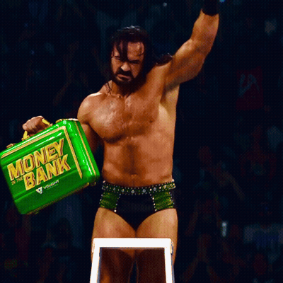 Man Holding Green Briefcase Saying Money Bank GIF