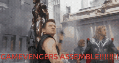 Man Holding Gun Gamevengers Assemble GIF
