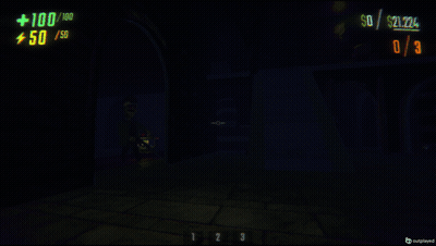 Man Holding Gun In Dark Video Game GIF