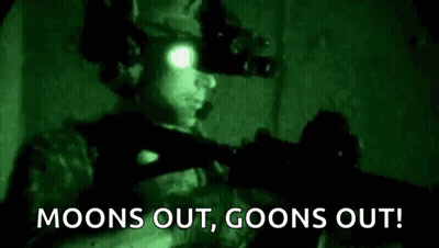 Man Holding Gun Moons Out Goons Out GIF