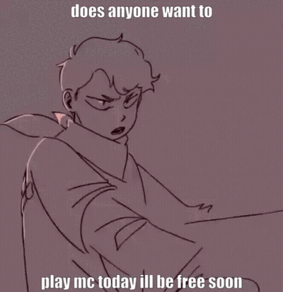 Man Holding Gun Saying Does Anyone Want To Play MC Today GIF