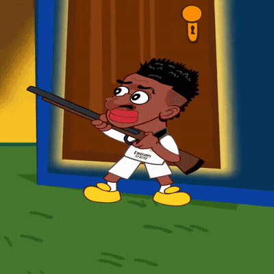 Man Holding Gun Saying Emirates GIF