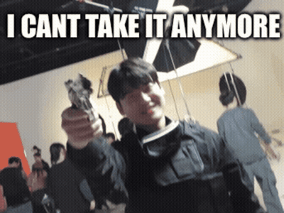 Man Holding Gun Saying I Can't Take It Anymore GIF