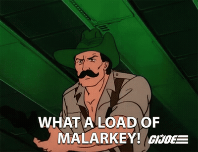 Man Holding Gun Saying What A Load Of Malarkey GIF