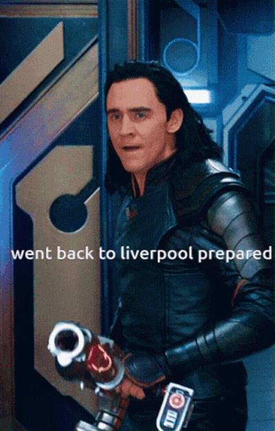 Man Holding Gun Went Back To Liverpool Prepared GIF