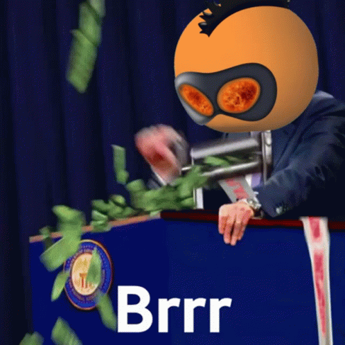 Man Holding Gun With Brrr GIF