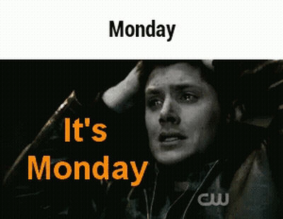 Man Holding Head Saying Monday It's Monday GIF