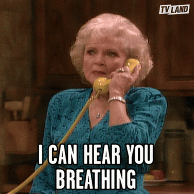 Man Holding Head Talking To Woman GIF