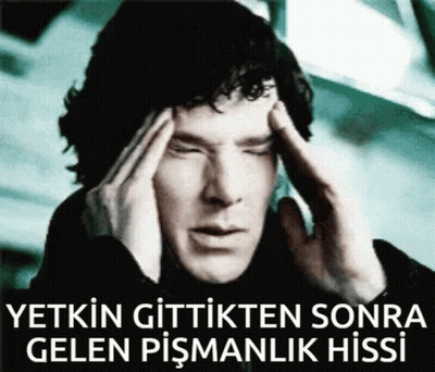 Man Holding Head With Yetkin Gittikten Sonra Gelen Pismanlik Hissi GIF