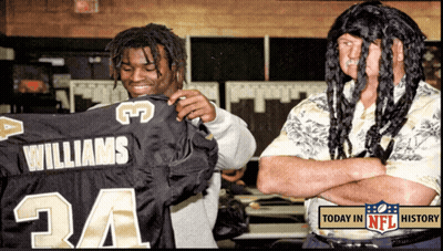 Man Holding Jersey Saying Williams 24 GIF