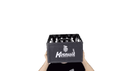 Man Holding Kornuit Container Sticker