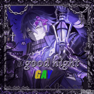 Man Holding Lantern Saying Good Night Gay GIF
