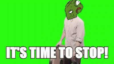 Man Holding Large Clock It's Time To Stop GIF