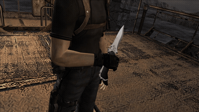 Man Holding Large Sword With S GIF