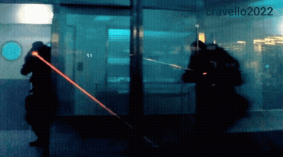 Man Holding Laser Gun 2022 GIF