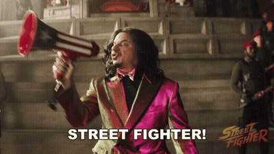 Man Holding Megaphone Street Fighter GIF
