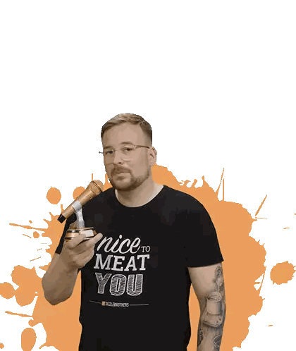 Man Holding Microphone Sticker