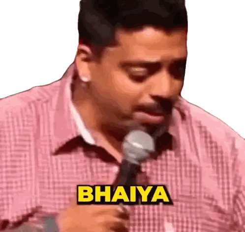 Man Holding Microphone Bahiya Sticker
