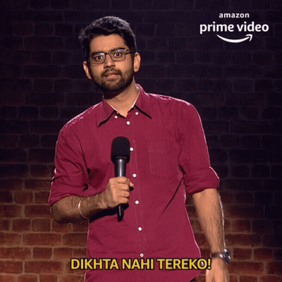 Man Holding Microphone Dikhta Nahi Tereko GIF