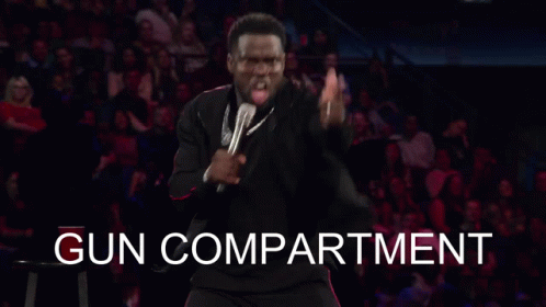Man Holding Microphone In Front Of Crowd GIF