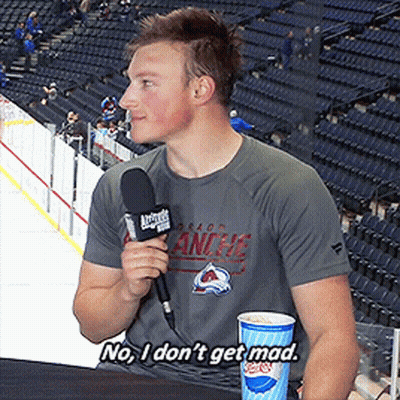 Man Holding Microphone No I Don't Get Mad GIF