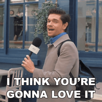 Man Holding Microphone Saying I Think You're Gonna Love It GIF